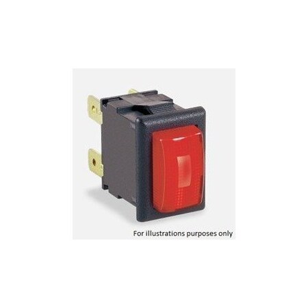Arcoelectric Special Switch, Dpdt, On-Off, Quick Connect Terminal, Panel Mount H8350ABBB